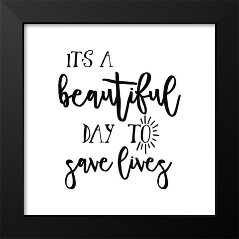 Nurse Inspiration I Black Modern Wood Framed Art Print by Wild Apple Portfolio