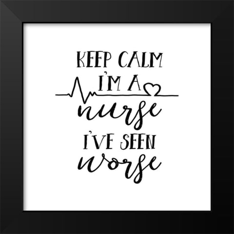 Nurse Inspiration II Black Modern Wood Framed Art Print by Wild Apple Portfolio