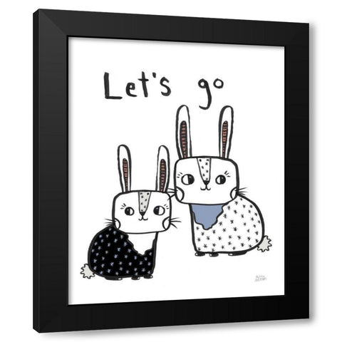 Scandy Baby Gray V Black Modern Wood Framed Art Print by Averinos, Melissa