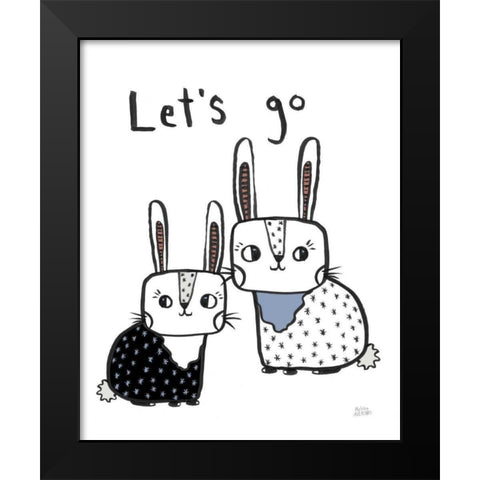 Scandy Baby Gray V Black Modern Wood Framed Art Print by Averinos, Melissa