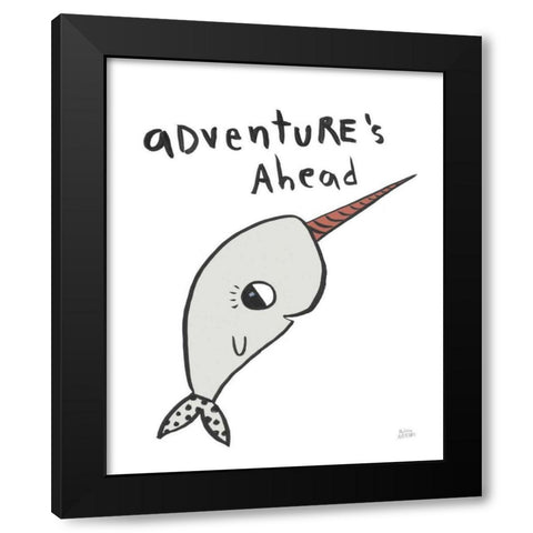 Scandy Baby Gray VIII Black Modern Wood Framed Art Print with Double Matting by Averinos, Melissa