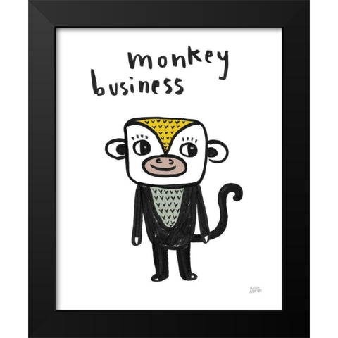 Scandy Baby Light II Black Modern Wood Framed Art Print by Averinos, Melissa