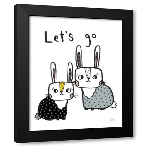 Scandy Baby Light V Black Modern Wood Framed Art Print by Averinos, Melissa