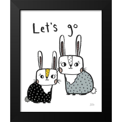 Scandy Baby Light V Black Modern Wood Framed Art Print by Averinos, Melissa