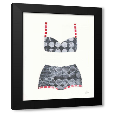 Bathing Beauty I Black Modern Wood Framed Art Print by Averinos, Melissa