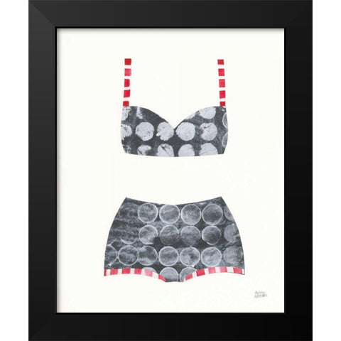 Bathing Beauty I Black Modern Wood Framed Art Print by Averinos, Melissa