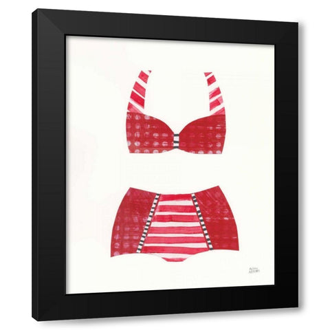Bathing Beauty II Black Modern Wood Framed Art Print by Averinos, Melissa
