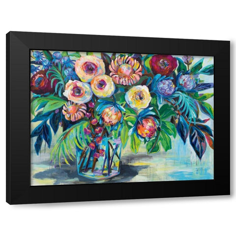 Key West Black Modern Wood Framed Art Print with Double Matting by Vertentes, Jeanette