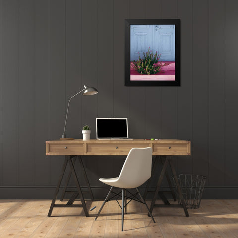 Santorini I Spring Crop Black Modern Wood Framed Art Print by Miller, Sara Zieve