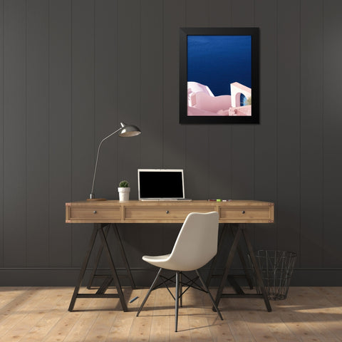 Santorini II Spring Crop Black Modern Wood Framed Art Print by Miller, Sara Zieve