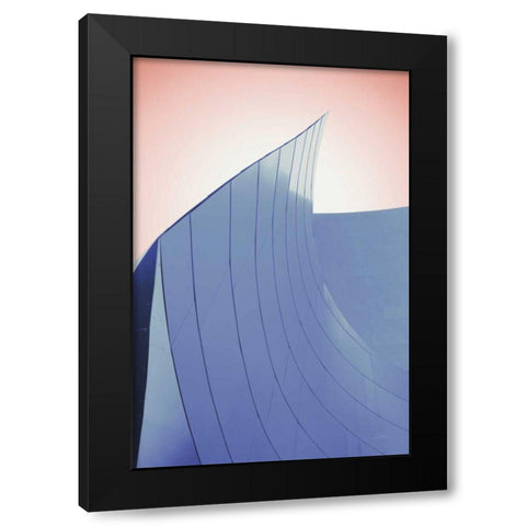 Skyscraper II Spring Black Modern Wood Framed Art Print by Aledanda