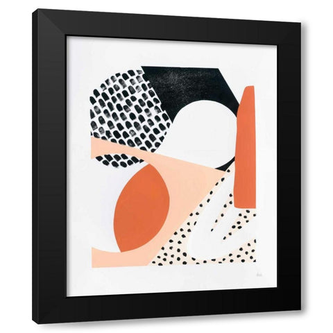 Luminous Tumble I Black Modern Wood Framed Art Print with Double Matting by Marshall, Laura