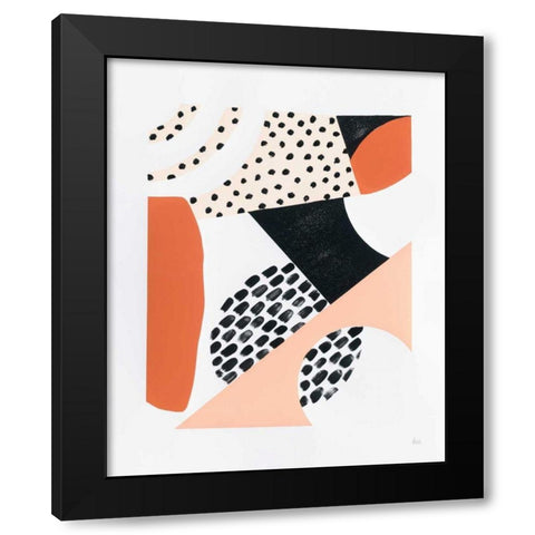 Luminous Tumble II Black Modern Wood Framed Art Print with Double Matting by Marshall, Laura
