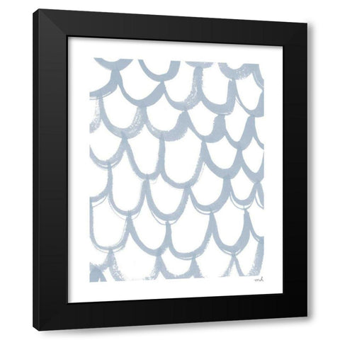 Scallop I Black Modern Wood Framed Art Print by Hershey, Moira