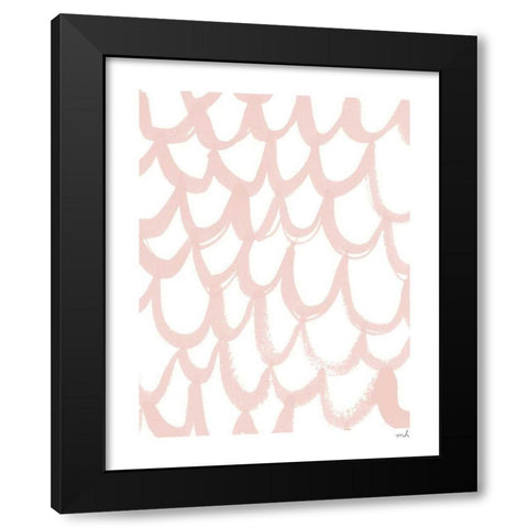 Scallop II Black Modern Wood Framed Art Print by Hershey, Moira