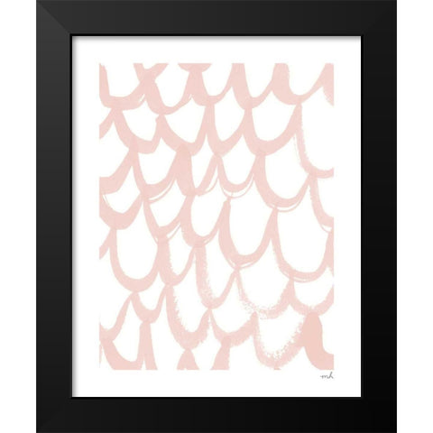 Scallop II Black Modern Wood Framed Art Print by Hershey, Moira