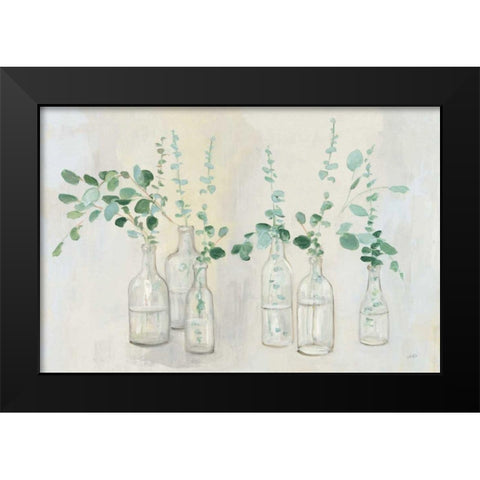 Summer Cuttings III Green Crop Black Modern Wood Framed Art Print by Purinton, Julia