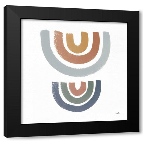 After the Rain II Black Modern Wood Framed Art Print with Double Matting by Hershey, Moira