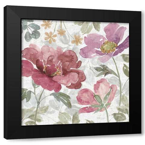 Springtime Bloom II Dark Black Modern Wood Framed Art Print by Grove, Beth