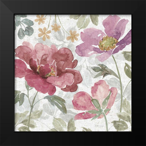 Springtime Bloom II Dark Black Modern Wood Framed Art Print by Grove, Beth