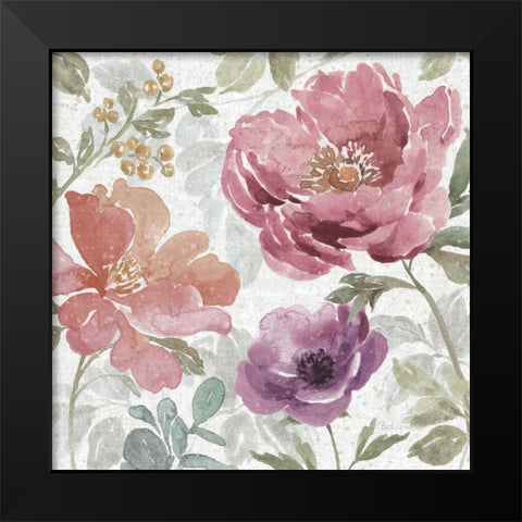 Springtime Bloom III Dark Black Modern Wood Framed Art Print by Grove, Beth