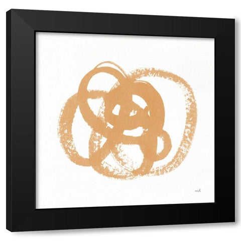 Scribbly Spring I Black Modern Wood Framed Art Print by Hershey, Moira