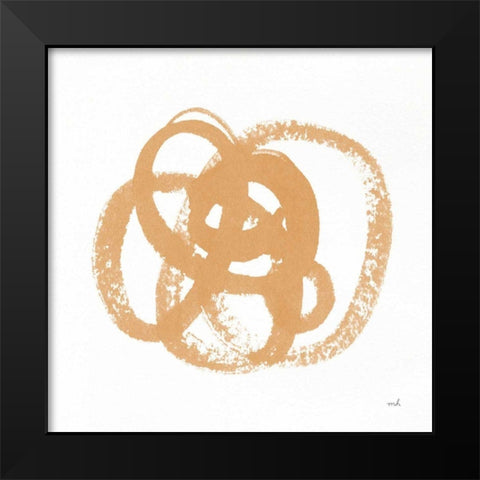 Scribbly Spring I Black Modern Wood Framed Art Print by Hershey, Moira