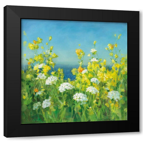 Golden Hour Black Modern Wood Framed Art Print with Double Matting by Nai, Danhui