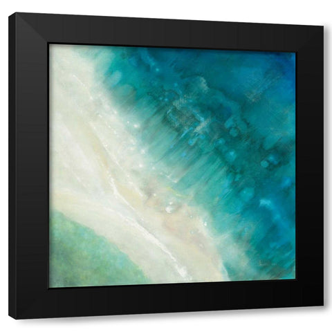 Birdseye View Black Modern Wood Framed Art Print with Double Matting by Nai, Danhui