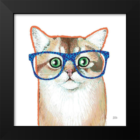 Bespectacled Pet II Black Modern Wood Framed Art Print by Averinos, Melissa