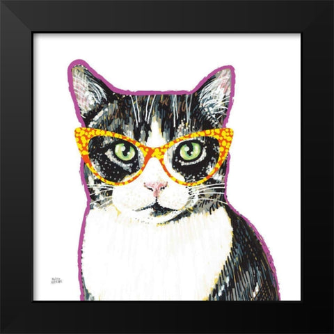 Bespectacled Pet III Black Modern Wood Framed Art Print by Averinos, Melissa