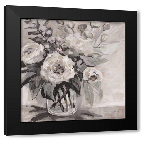 Delighted Neutral Black Modern Wood Framed Art Print with Double Matting by Vertentes, Jeanette
