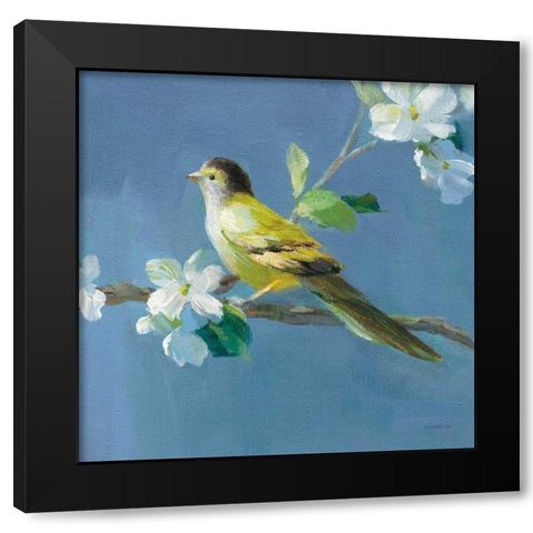 Spring in the Neighborhood V Black Modern Wood Framed Art Print with Double Matting by Nai, Danhui