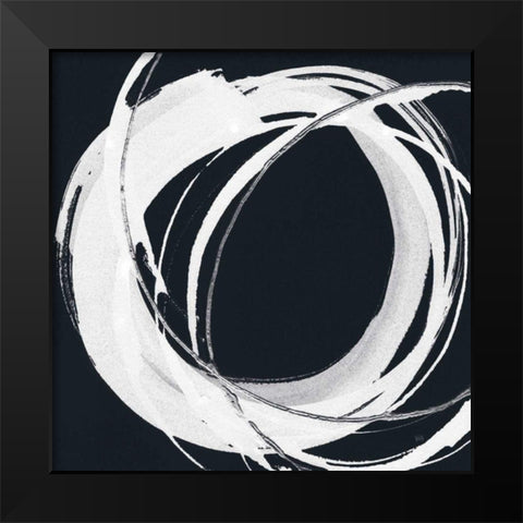 Gilded Enso I BW Black Modern Wood Framed Art Print by Paschke, Chris
