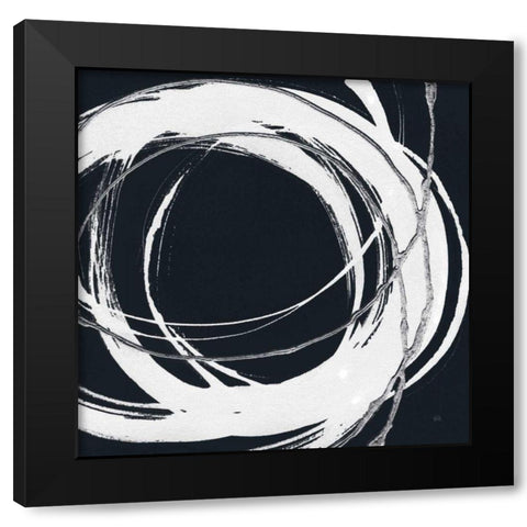 Gilded Enso II BW Black Modern Wood Framed Art Print by Paschke, Chris