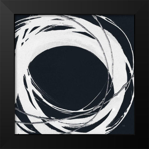 Gilded Enso III BW Black Modern Wood Framed Art Print by Paschke, Chris