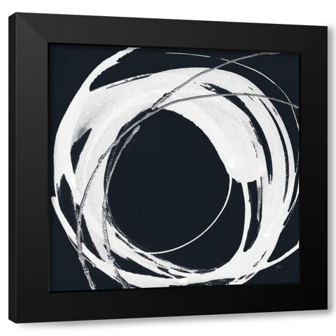 Gilded Enso IV BW Black Modern Wood Framed Art Print by Paschke, Chris