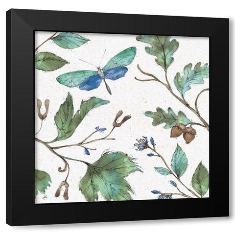 Outdoor Beauties I Color Black Modern Wood Framed Art Print by Brissonnet, Daphne