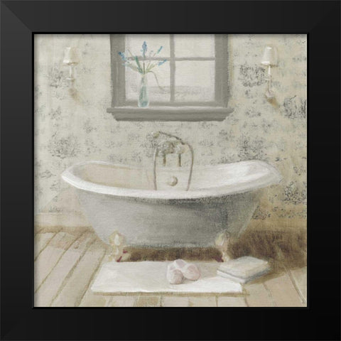 Victorian Bath I Neutral Black Modern Wood Framed Art Print by Nai, Danhui