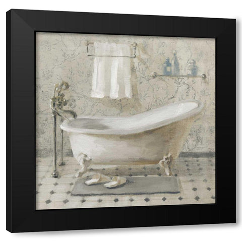 Victorian Bath III Neutral Black Modern Wood Framed Art Print with Double Matting by Nai, Danhui