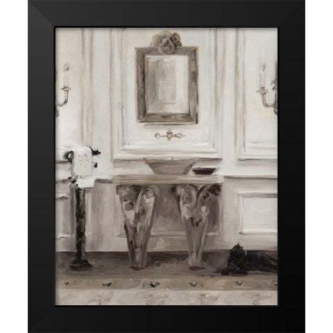 Classical Bath I Gray Black Modern Wood Framed Art Print by Hageman, Marilyn