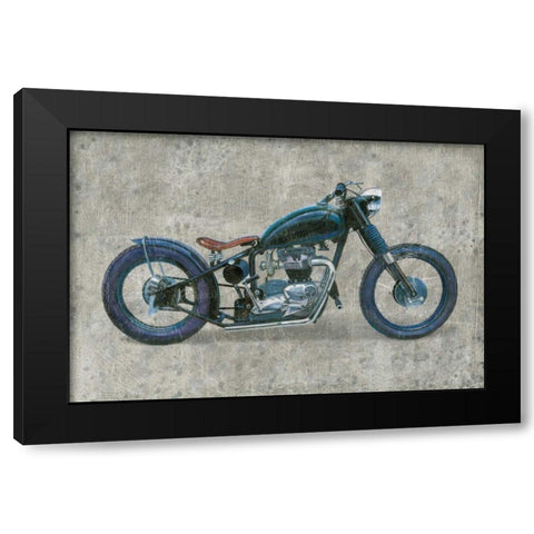 Lets Roll I Grunge Black Modern Wood Framed Art Print with Double Matting by Wiens, James