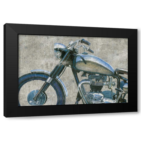 Lets Roll II Grunge Crop Black Modern Wood Framed Art Print with Double Matting by Wiens, James