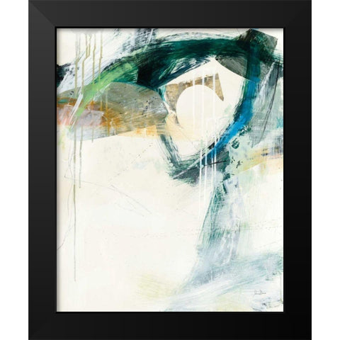 Turbulence III Black Modern Wood Framed Art Print by Davies, Jane