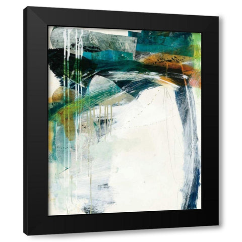 Turbulence IV Black Modern Wood Framed Art Print by Davies, Jane