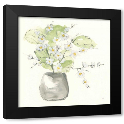 Plant Blossom I Black Modern Wood Framed Art Print by Paschke, Chris