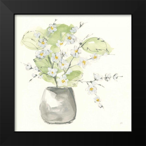 Plant Blossom I Black Modern Wood Framed Art Print by Paschke, Chris