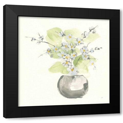 Plant Blossom II Black Modern Wood Framed Art Print by Paschke, Chris