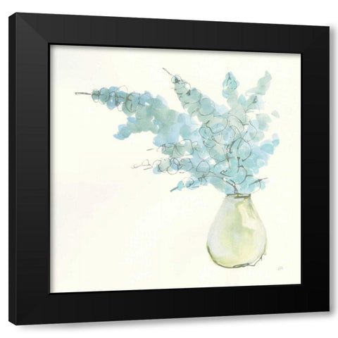 Plant Eucalyptus I Black Modern Wood Framed Art Print by Paschke, Chris