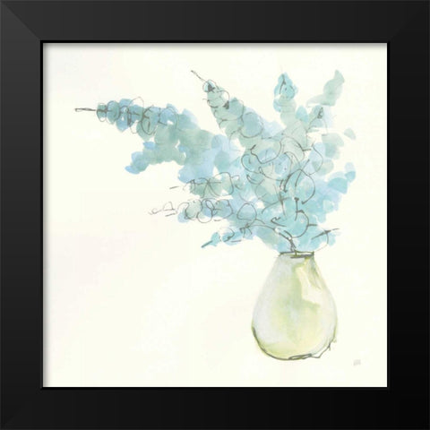 Plant Eucalyptus I Black Modern Wood Framed Art Print by Paschke, Chris